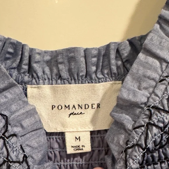 Pomander Place Slate Blue Ruffled Dress - Picture 2 of 3